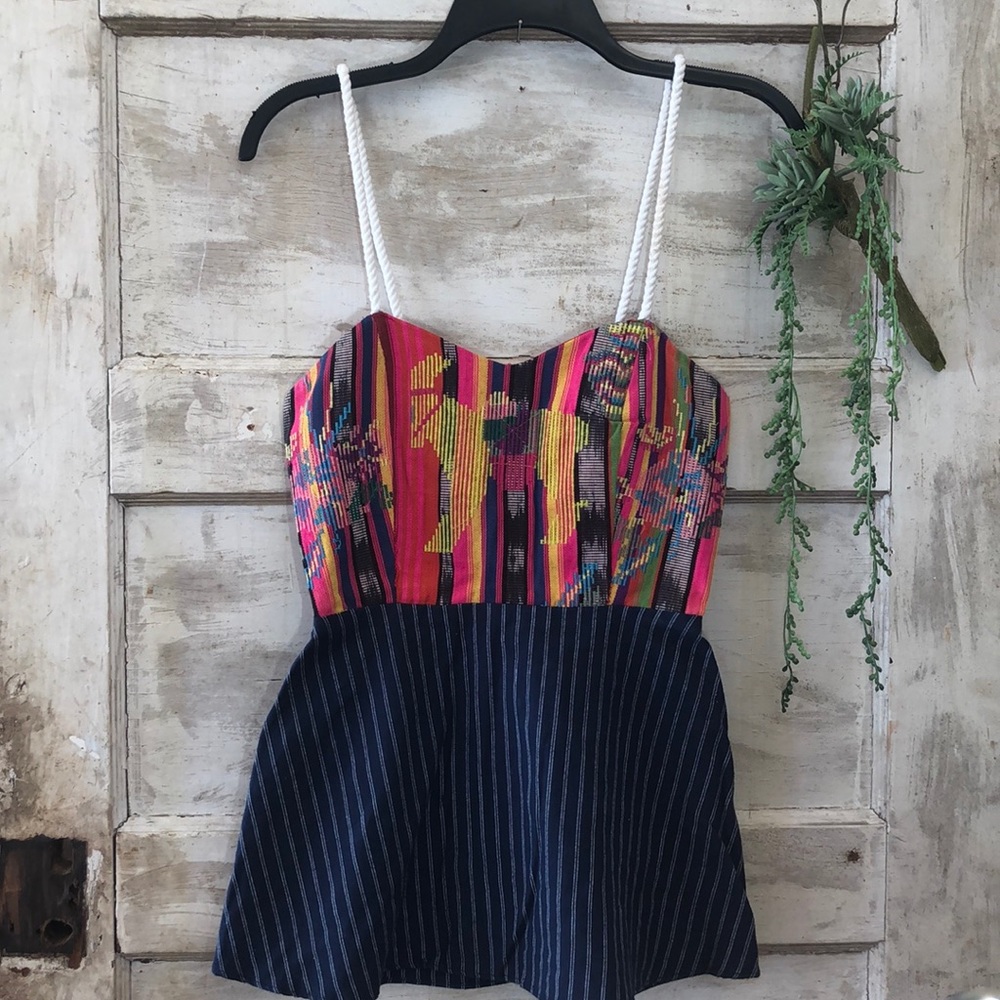 🌿Judith March Top with rope strap detail.
